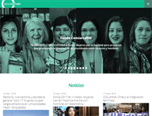 Tablet Screenshot of comunidadmujer.cl